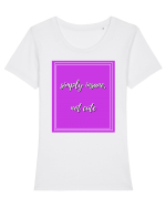 simply insane not cute4 Tricou mânecă scurtă guler larg fitted Damă Expresser
