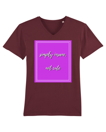 simply insane not cute4 Burgundy