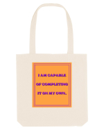 i am capable of completing it on my  own8 Sacoșă textilă