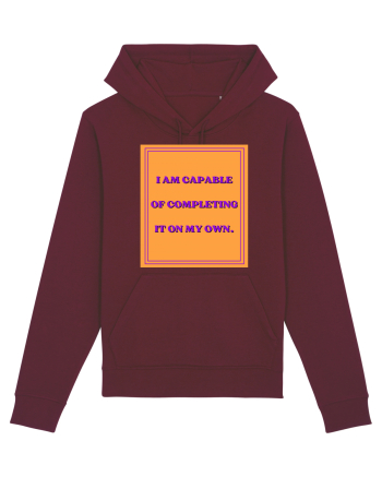 i am capable of completing it on my  own8 Burgundy