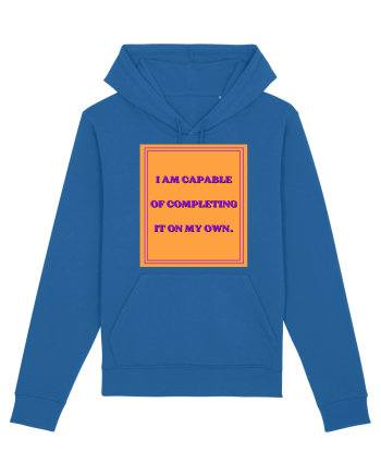 i am capable of completing it on my  own8 Royal Blue