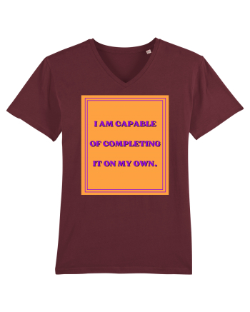 i am capable of completing it on my  own8 Burgundy