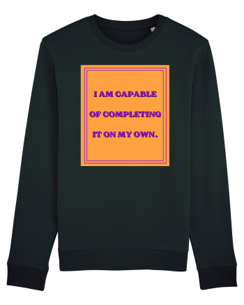 i am capable of completing it on my  own8 Black