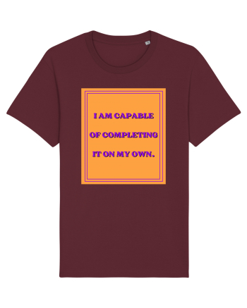 i am capable of completing it on my  own8 Burgundy