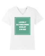 lucicly daydreaming whilst awake7 Tricou mânecă scurtă guler V Bărbat Presenter