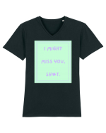 i might miss you shit5 Tricou mânecă scurtă guler V Bărbat Presenter