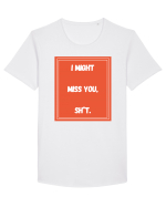 i might miss you shit6 Tricou mânecă scurtă guler larg Bărbat Skater