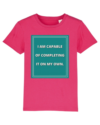 i am capable of completing it on my  own8 Raspberry