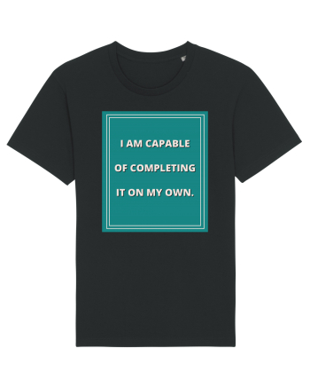 i am capable of completing it on my  own8 Black