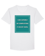 i am capable of completing it on my  own8 Tricou mânecă scurtă guler larg Bărbat Skater