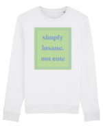 simply insane not cute5 Bluză mânecă lungă Unisex Rise