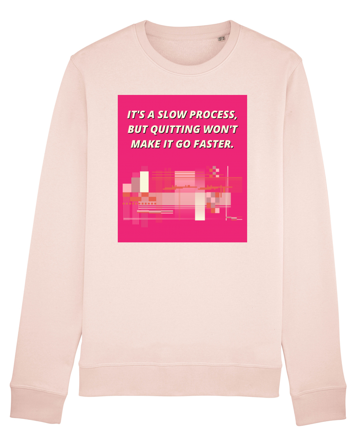 Bluză mânecă lungă Unisex Rise Candy Pink