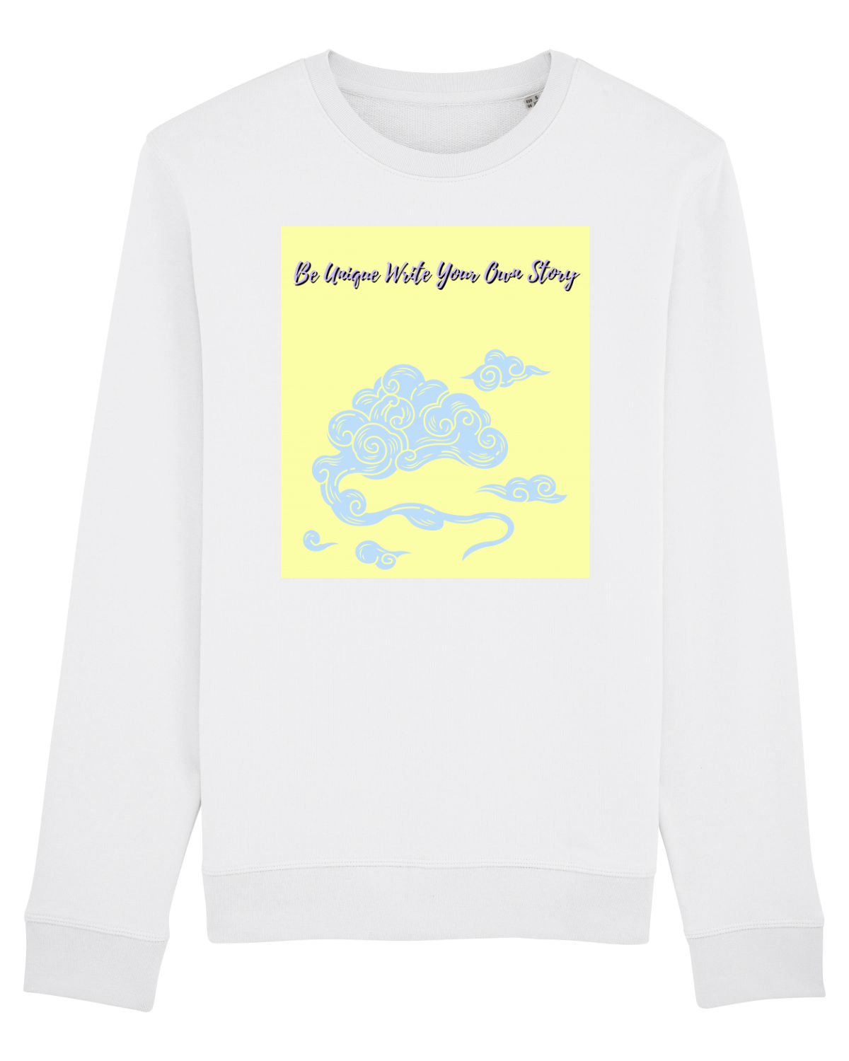 Bluză mânecă lungă Unisex Rise White