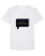don t believe everything you hear6 Tricou mânecă scurtă guler larg Bărbat Skater