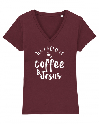 Coffee and Jesus Burgundy