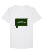 don t believe everything you hear5 Tricou mânecă scurtă guler larg Bărbat Skater