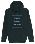 simply insane not cute6 Hanorac cu fermoar Unisex Connector