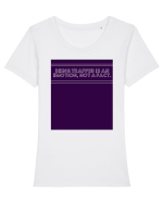 being trapped is an emotion not a fact4 Tricou mânecă scurtă guler larg fitted Damă Expresser