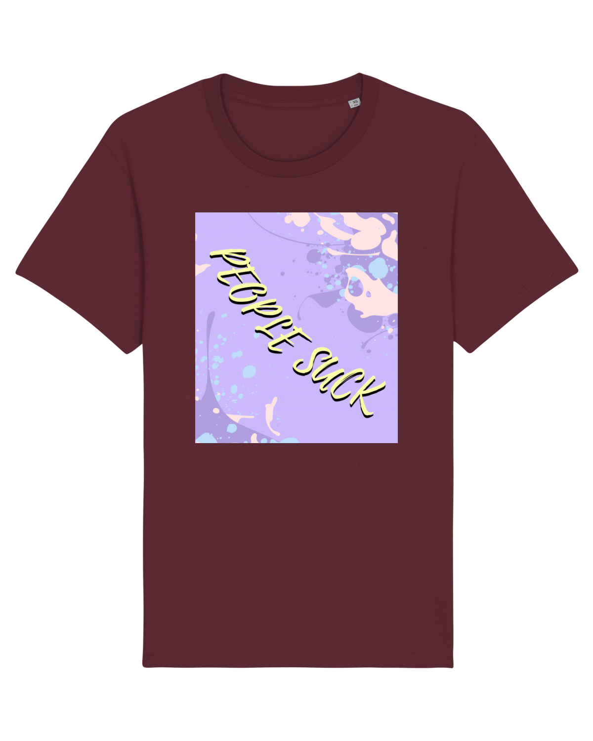 Tricou mânecă scurtă Unisex Rocker Burgundy