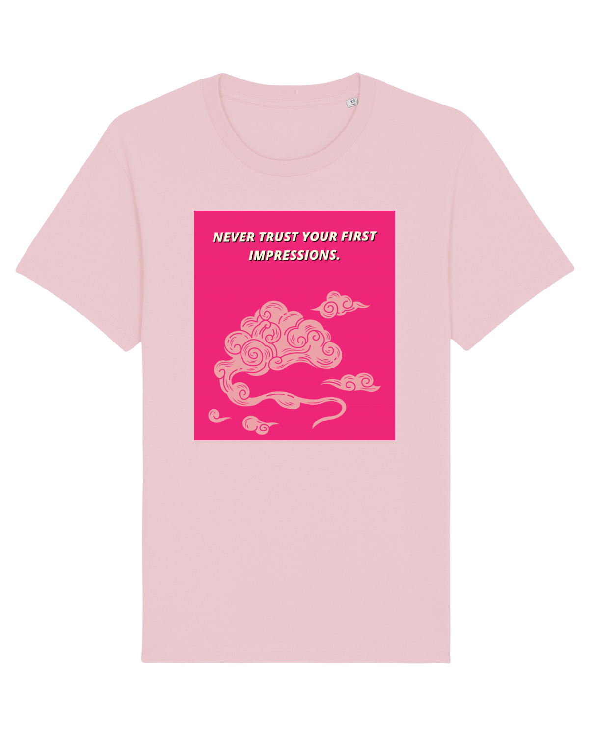 Tricou mânecă scurtă Unisex Rocker Cotton Pink