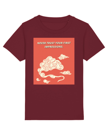 never trust your first impressions5 Burgundy
