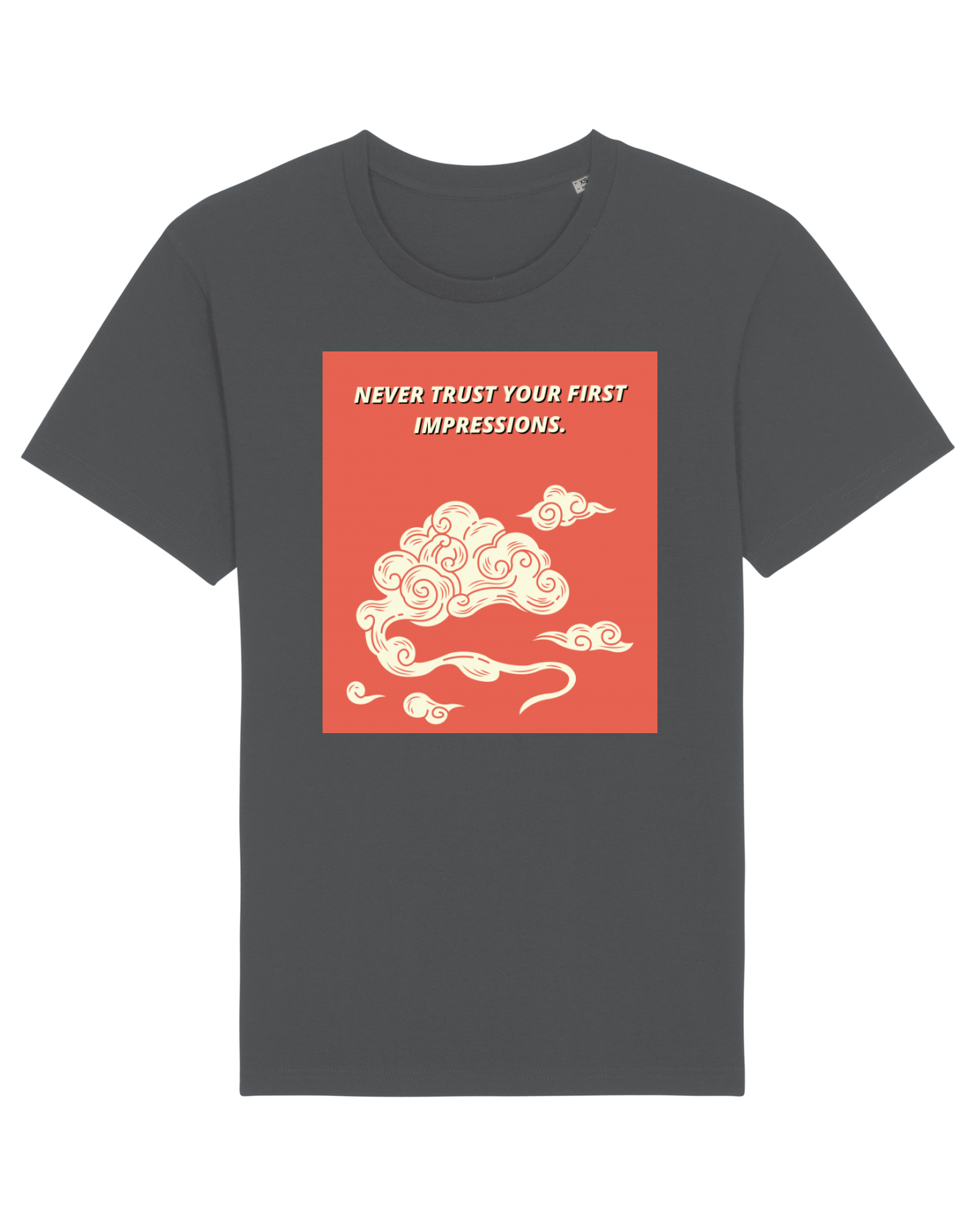 Tricou mânecă scurtă Unisex Rocker Anthracite