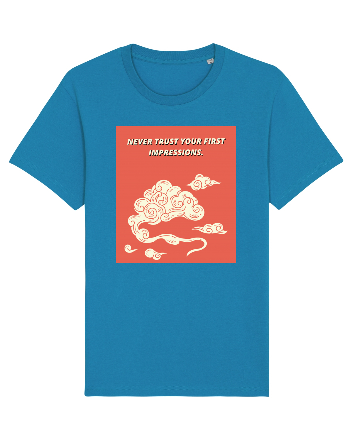 Tricou mânecă scurtă Unisex Rocker Azur