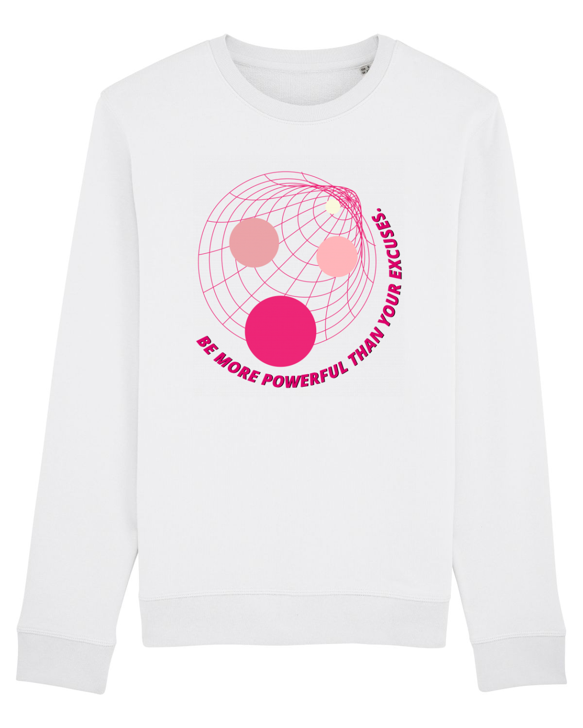 Bluză mânecă lungă Unisex Rise White
