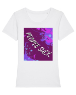 people suck3 Tricou mânecă scurtă guler larg fitted Damă Expresser