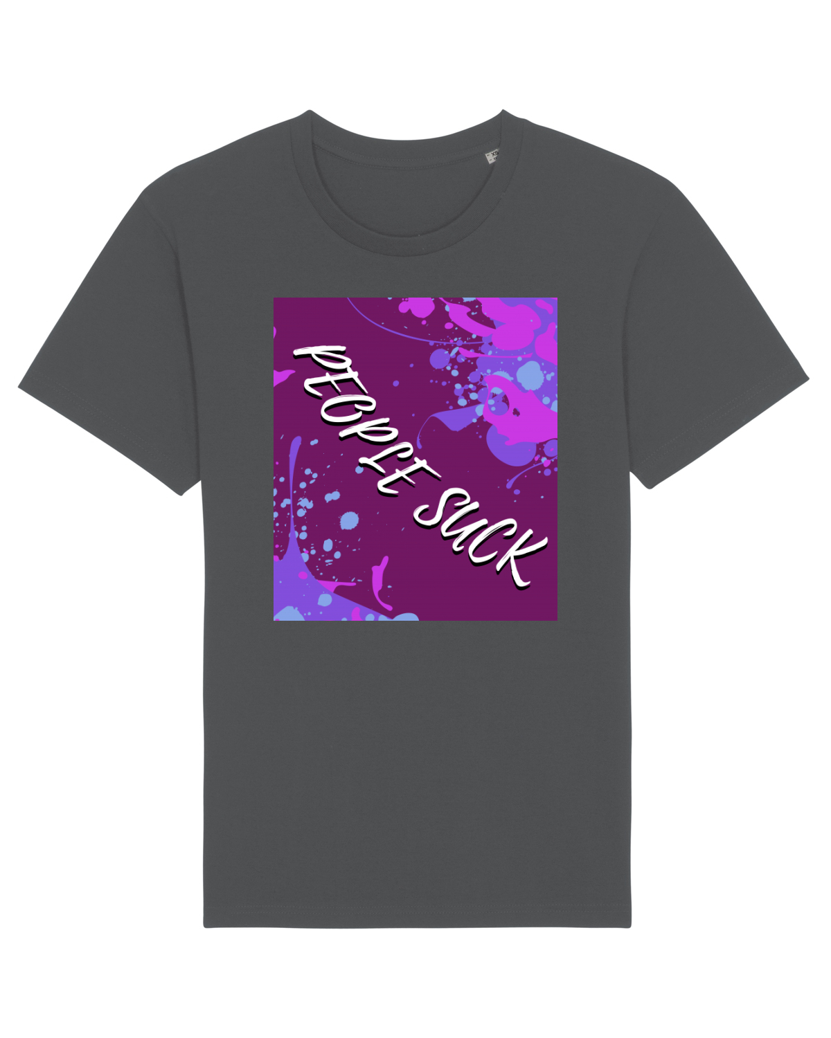 Tricou mânecă scurtă Unisex Rocker Anthracite