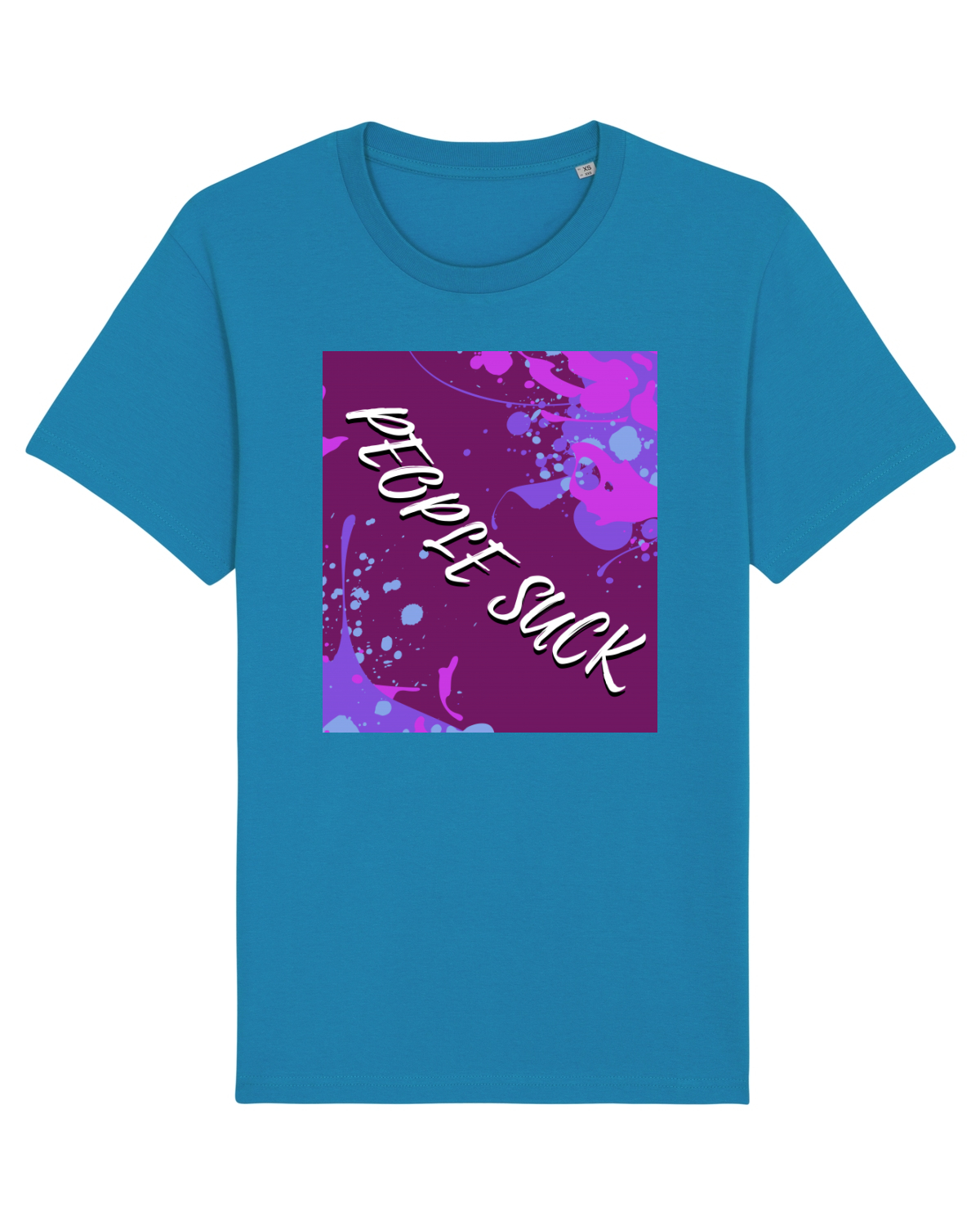 Tricou mânecă scurtă Unisex Rocker Azur