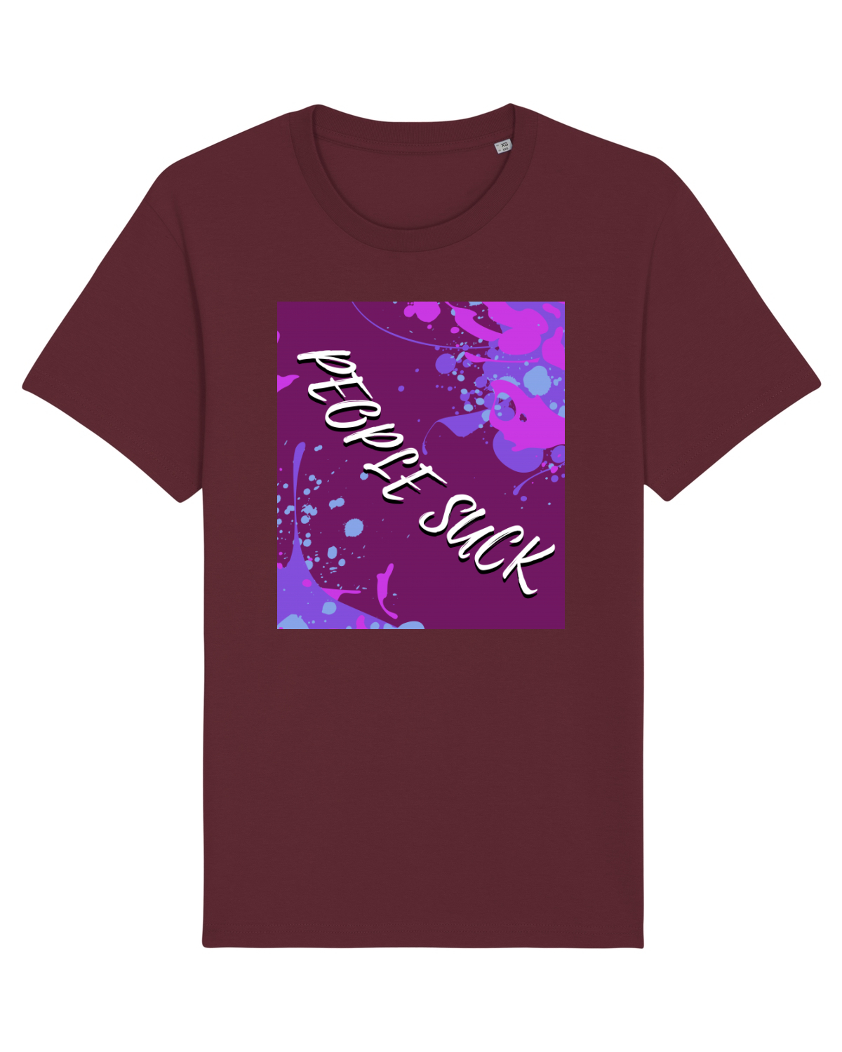 Tricou mânecă scurtă Unisex Rocker Burgundy