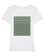 i adore being cherished Tricou mânecă scurtă guler larg fitted Damă Expresser
