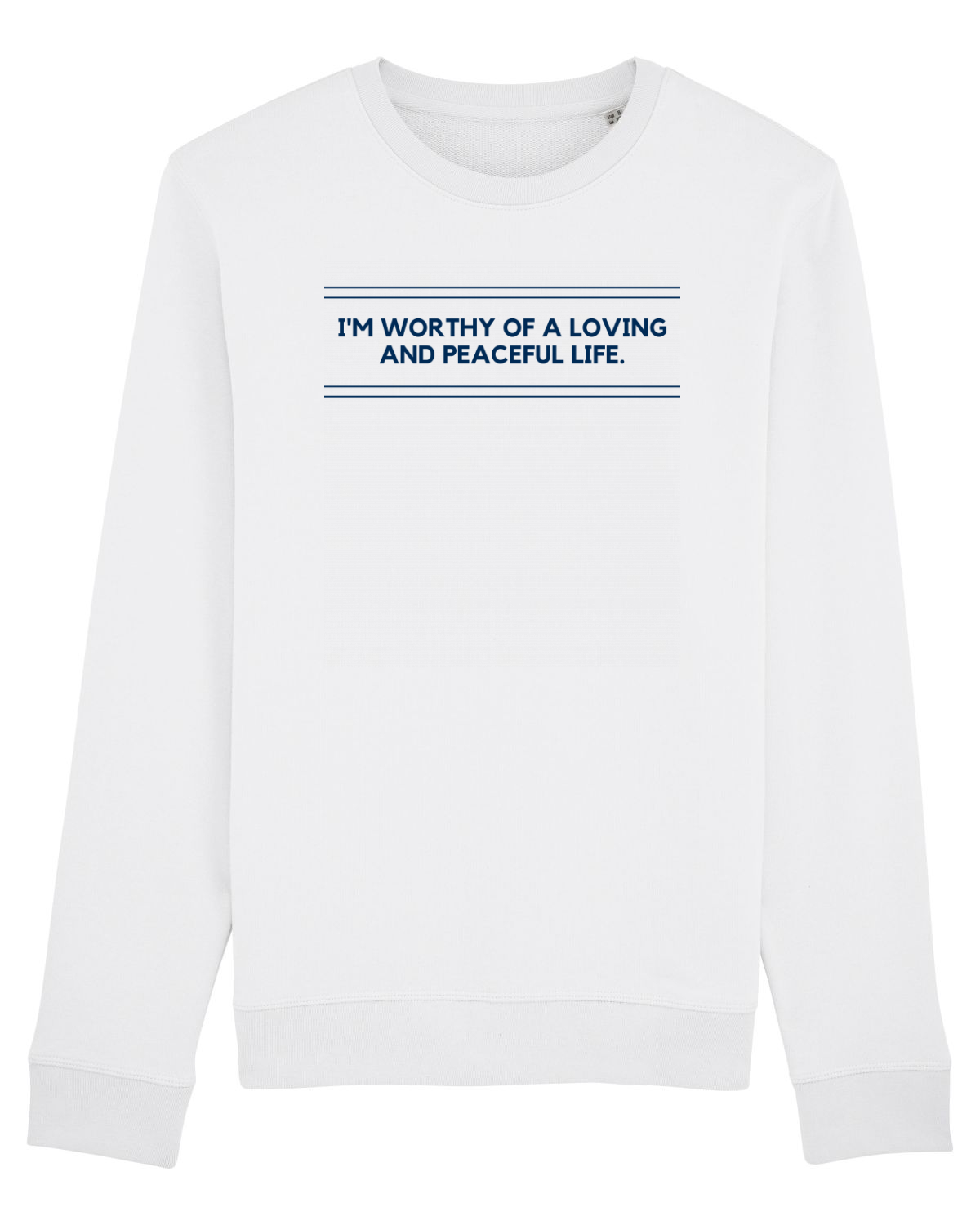 Bluză mânecă lungă Unisex Rise White