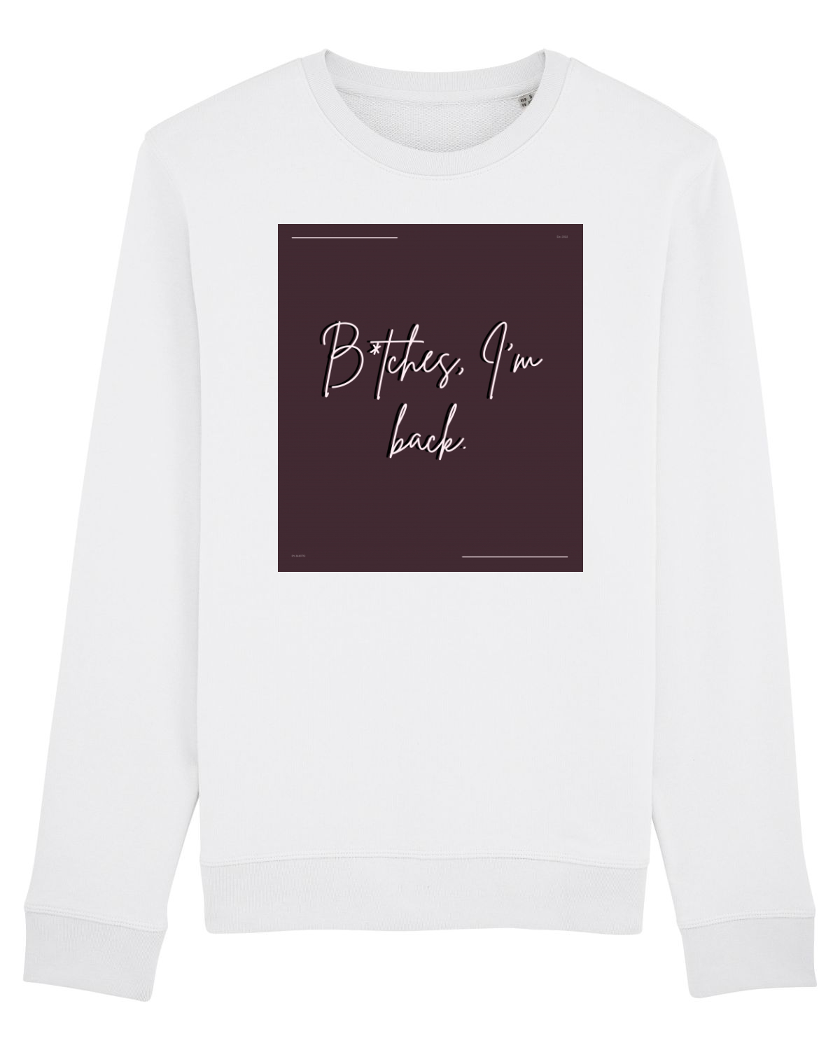 Bluză mânecă lungă Unisex Rise White