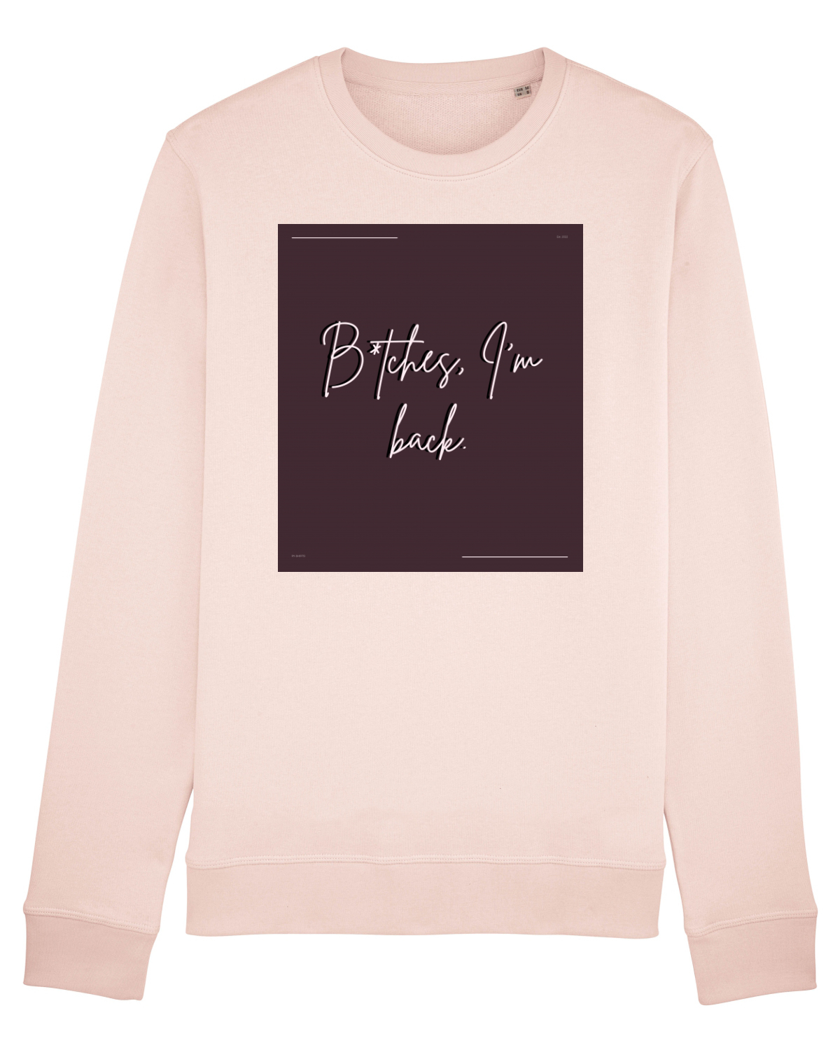 Bluză mânecă lungă Unisex Rise Candy Pink
