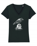 Send a raven Tricou mânecă scurtă guler V Damă Evoker