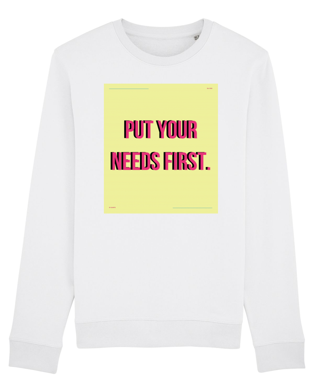 Bluză mânecă lungă Unisex Rise White
