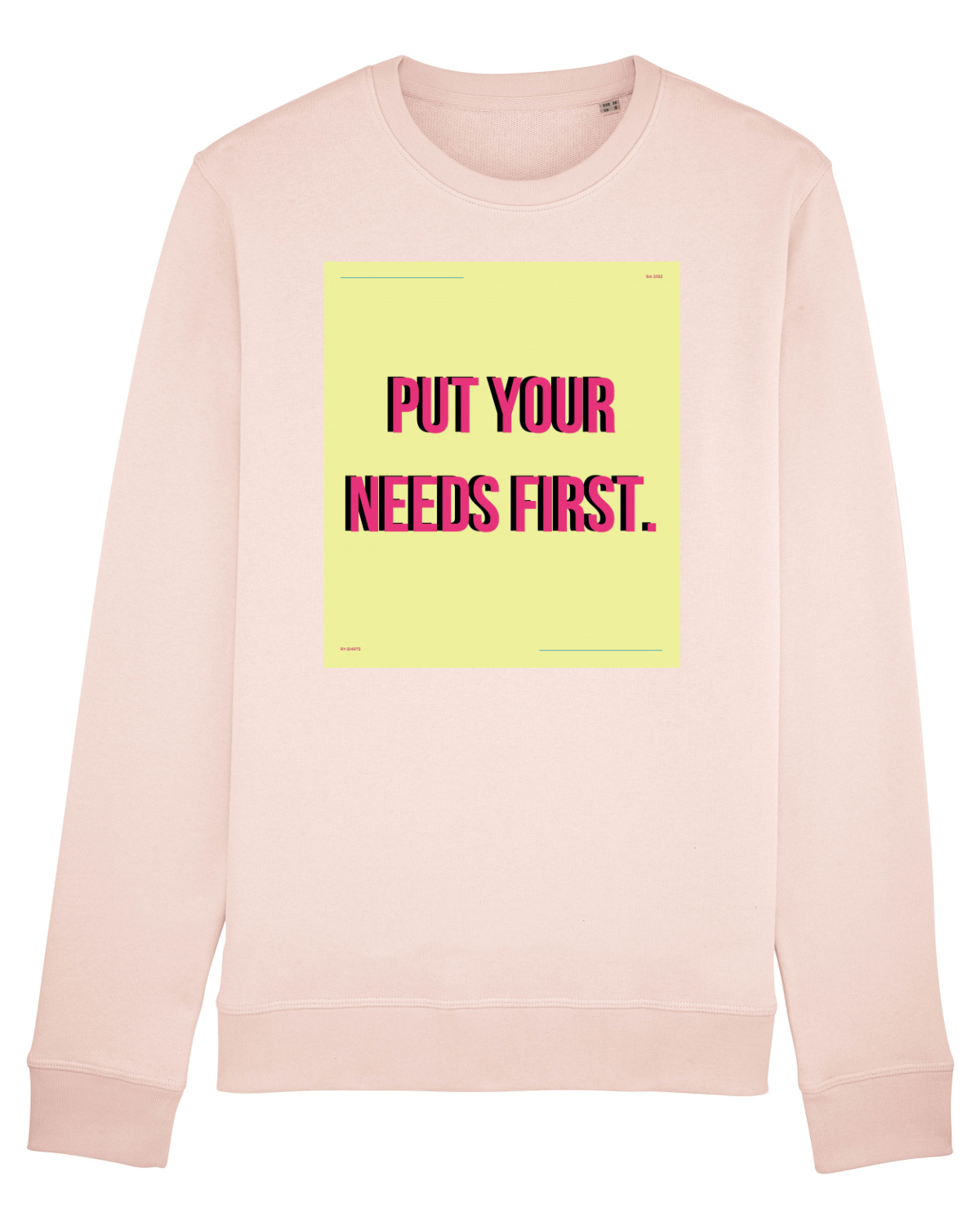Bluză mânecă lungă Unisex Rise Candy Pink