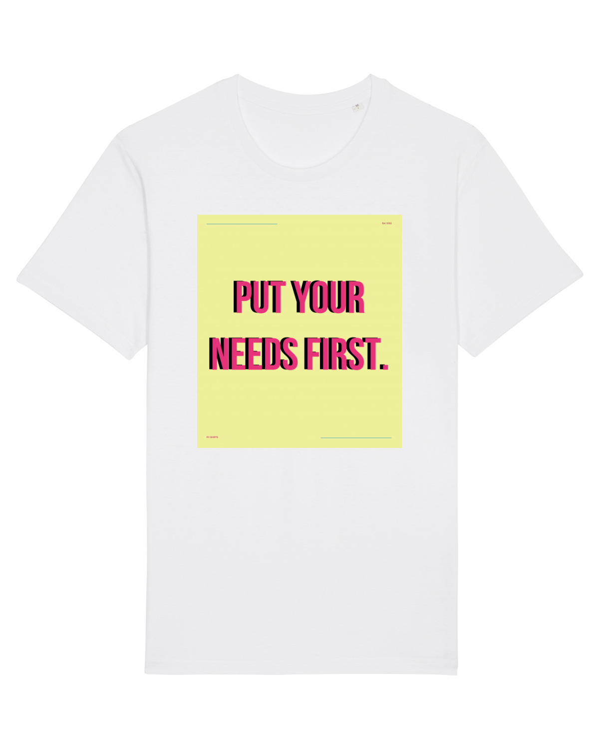 Tricou mânecă scurtă Unisex Rocker White