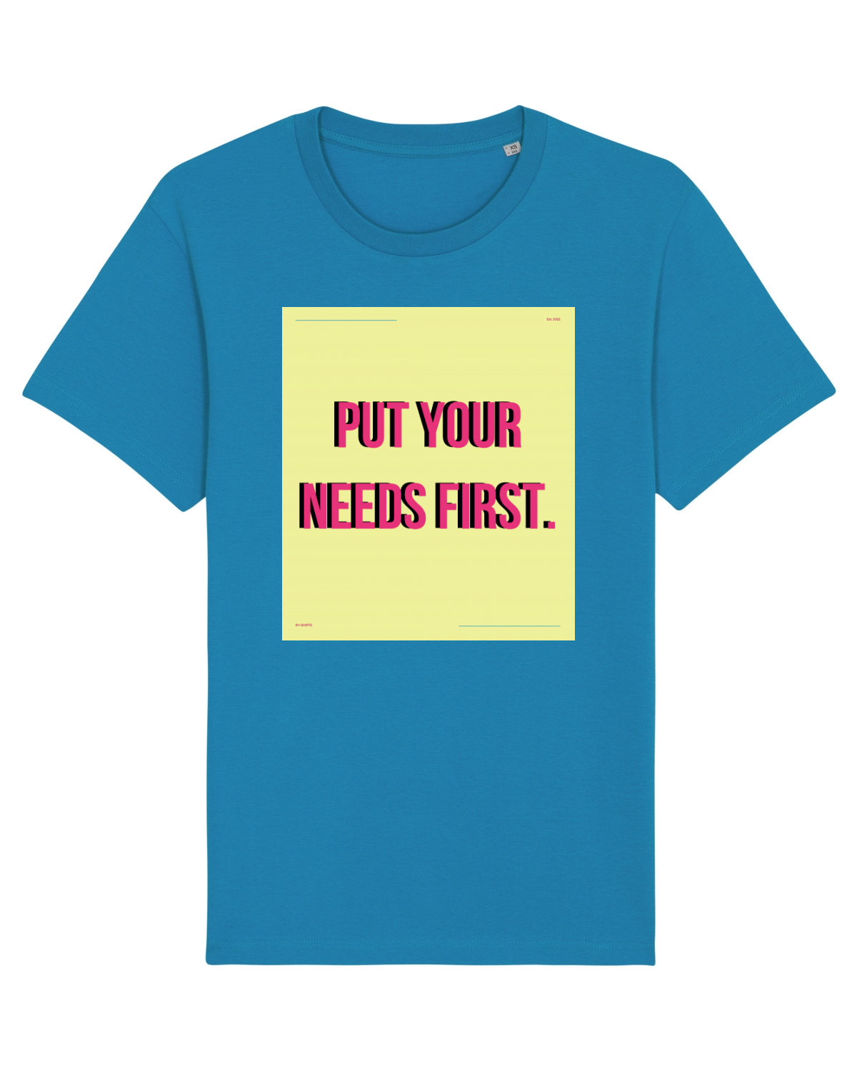 Tricou mânecă scurtă Unisex Rocker Azur