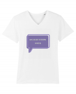 don t believe everything you hear6 Tricou mânecă scurtă guler V Bărbat Presenter