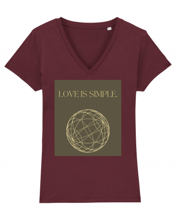 love is simple4 Burgundy