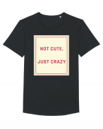 not cute just crazy7 Tricou mânecă scurtă guler larg Bărbat Skater