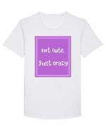 not cute just crazy8 Tricou mânecă scurtă guler larg Bărbat Skater