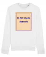 simply insane not cute7 Bluză mânecă lungă Unisex Rise