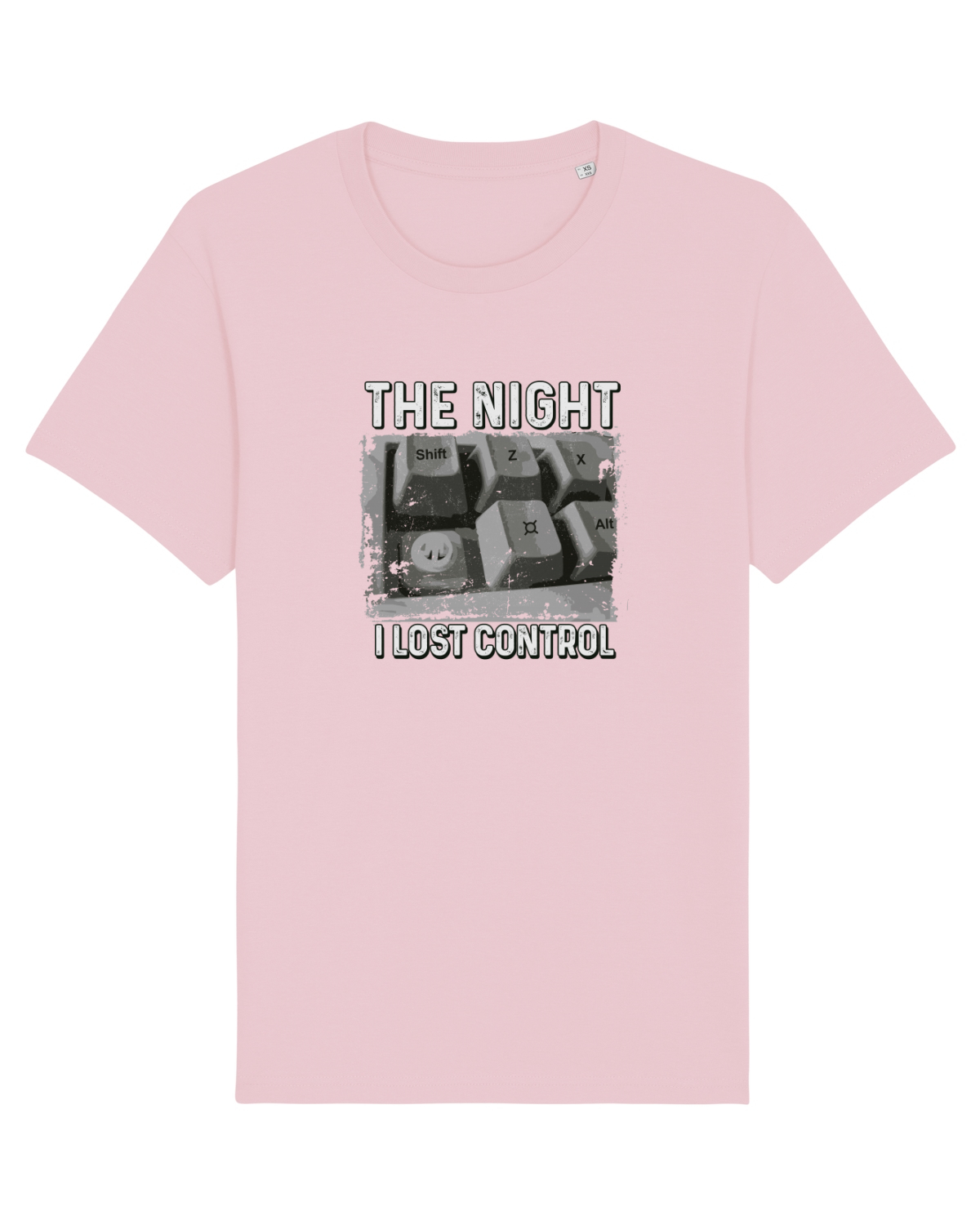 Tricou mânecă scurtă Unisex Rocker Cotton Pink