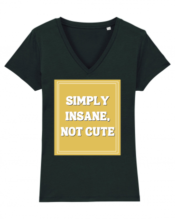 simply insane not cute8 Black