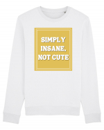 simply insane not cute8 Bluză mânecă lungă Unisex Rise