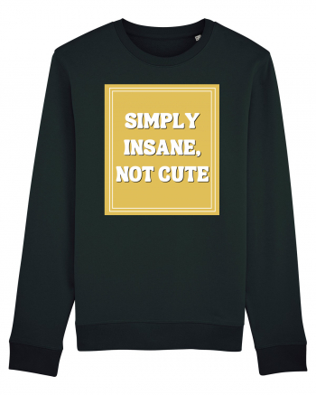 simply insane not cute8 Black